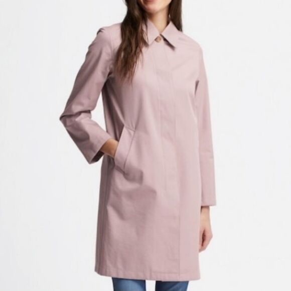 NWT XXL Mauve Blockteck trench coat - Picture 1 of 7